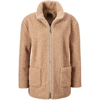 Blouson GOLDNER "Stilvolle Kurzjacke mit Stehkragen", Damen, Gr. 48, braun (camel), Obermaterial: 100% Polyester PES., normales Bündchen, Jacken Blouson, mit 2 aufgesetzten Taschen