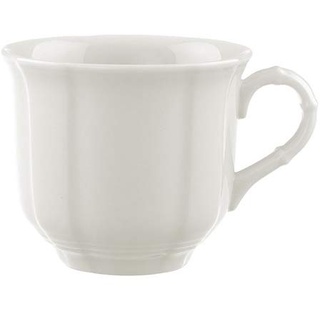 Villeroy & Boch Villeroy und Boch Manoir Kaffeetasse, 200 ml, Höhe: 6,7 cm, Premium Porzellan, Weiß