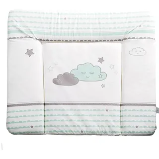roba Wickelauflage "Happy Cloud", blau, weiß, grau),