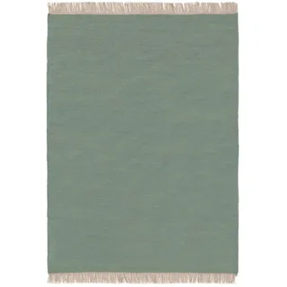 benuta Pop Wollteppich Liv Hellgrün 250x350 cm , Textil , Beton Optik , Rechteckig , 250x350 cm , pflegeleicht , Teppiche und Böden, Teppiche, Schafwollteppiche