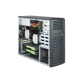 Supermicro CSE-732D3-1K26B - Midi Tower - PC - Schwarz - ATX - EATX - micro ATX - HDD - LAN - System - 1200 W