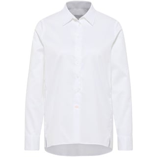 Soft Luxury Shirt Bluse in off-white unifarben