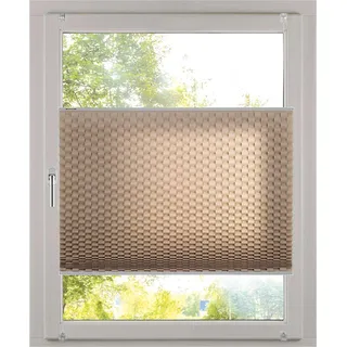 K-HOME Plissee 3D-Effekt 40 x 130 cm schwarz