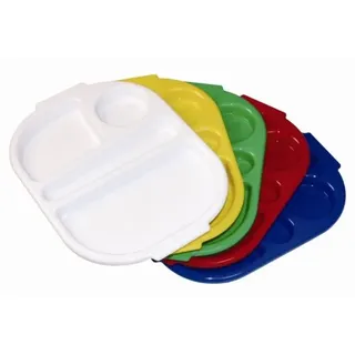 Olympia Kristallon Lebensmittelfach Tablett Klein Weiß - (Pack 10)