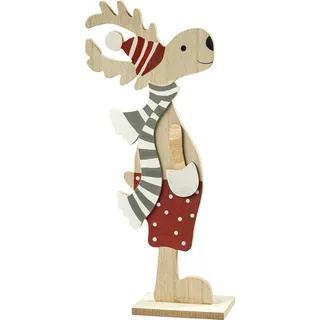 HGD Dekofigur, Holz, farbig, 25 x 10 x 52 cm