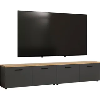 Home Affaire Bajo TV-Wand 240 x 50 cm Grau Holzwerkstoff/Kunststoff