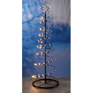 3.09 Metall Weihnachtsbaum mit 100 warmweißen LED