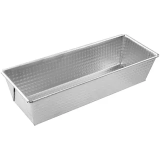 Zenker Kastenform, Königskuchenform für leckere Brote und Kuchen, Backform aus Weißblech, geeigent für Elektro- und Gasofen, (Farbe: silber), Menge: 1 Stück