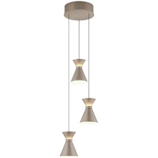 Helestra Led-Hängeleuchte , Cappuccino , Metall, Kunststoff , F , 210 cm , Lampen & Leuchten, Leuchtenserien