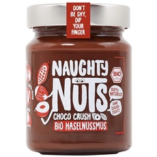 NAUGHTY NUTS Bio Haselnussmus Choco Crush | Vegane Schokolade | 100% Natürlich | Ohne Palmöl & Zucker | Ideal Als Topping Für Müsli | 250g