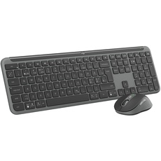 Logitech MK950 Signature Slim kabelloses Tastatur-Maus-Set - Grafit, Skandinavisches QWERTY-Layout