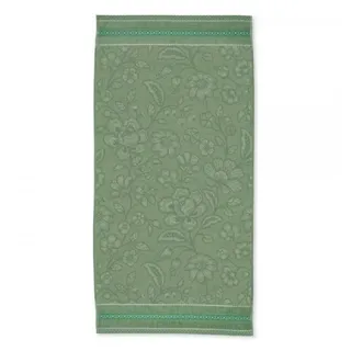 Pip Studio Jasmin Jacquard Duschtuch 70 x 140 cm grün