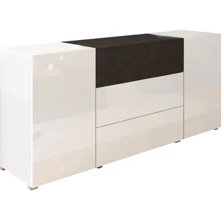 INOSIGN Sideboard »BERLIN«, Moderne grifflose Kommode Breite 150 cm, 4 Schubkästen/ 2 Türen