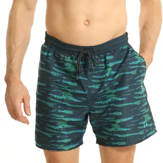 RIPT Herren Essentials Quick Dry UV 50 Sonnenschutz Badeshorts Badehose, Batikfarbe, Blau-Grün Tie-Dye, L