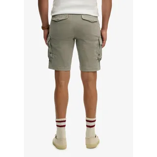 Superdry Cargobermudas SUPERDRY "CORE CARGO SHORT", Herren, Gr. 36, N-Gr, light khaki grün, Web, Obermaterial: 98% Baumwolle, 2% Elasthan, unifarben, straight fit knielang, Hosen Cargobermudas, Straight Fit, mit Reißverschluss und 1-Knopf-Verschluss, knielang
