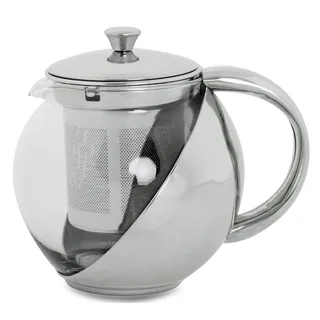 furein Mehrzweck-Teekanne, aus Glas und Edelstahl, für Tee, Infusionen oder Kaffee, mit Filter (500 ml)