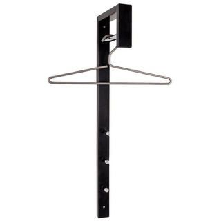 Haku-Möbel HAKU Möbel Wandgarderobe 89545 schwarz Metall 3 Haken 4,0 x 70,0 cm