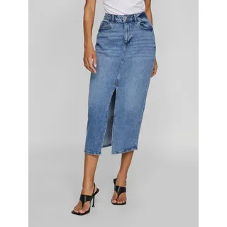 VILA A-Linien-Rock Damen Jeans Blau 38