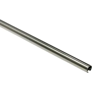 GARDINIA Vorhangstange Innenlauf I 1-läufig Ø 16 mm 240 cm Edelstahl-Optik