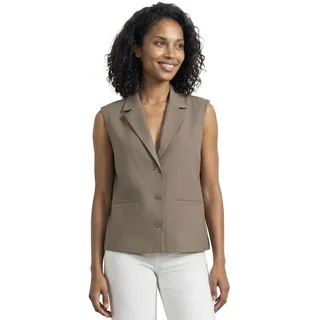 Street One Weste in A-Linie dark beige 40