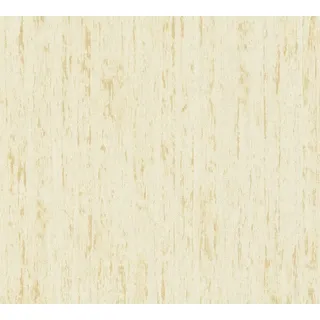 A.S. Création Vliestapete in Holz Optik 10,05 m x 0,53 m 395614 Beige/Gelb