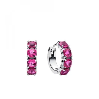 Pandora Creolen Timeless Rosafarbene Silber 293851C02
