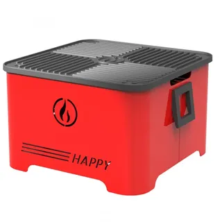 Linea VZ Happy Rot - Tragbarer Pelletgrill