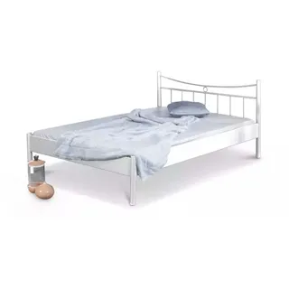 Metallbett Lucy – 100 x 220 cm / weiß