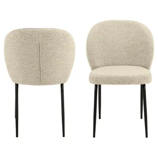 Actona Esszimmerstuhl Patricia Polyester beige 2er Set