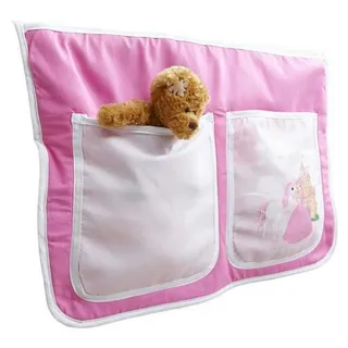 Mid.you Betttasche , Pink , Textil , Pferd , 2 Fächer , 56x32x2 cm , Babymöbel & Kindermöbel, Kinderzimmer & Jugendzimmer, Kinderbettzubehör