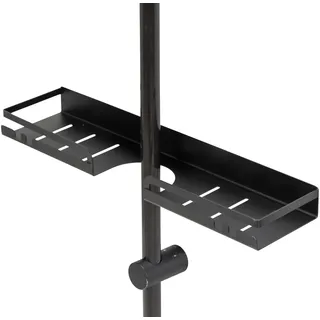 Wenko Duschablage "Turbo-Loc Duschstangencaddy Altarella L" Befestigen ohne Bohren, schwarz