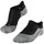 Füßlinge Damen 35-36 Schwarz/Grau