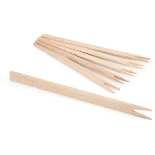 Metrie | WD25 Holz Grillgabel 25 cm mit 2 Zinken, 25 cm | 100 Stk