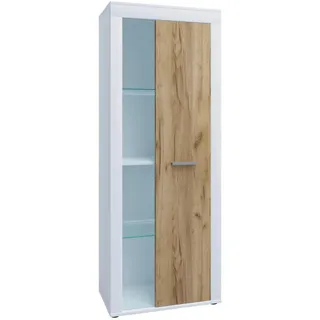 VCM Vitrine 60 x 35 x 159 cm Weiß