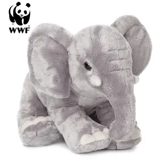 Plüschtier Elefant (Rüssel runter, 25cm) Kuscheltier Stofftier Elephant - Grau