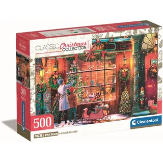 CLEMENTONI Old Toy Shop Puzzle 500 Teile, für Erwachsene, Hergestellt in Italien, Multicolor - 35567