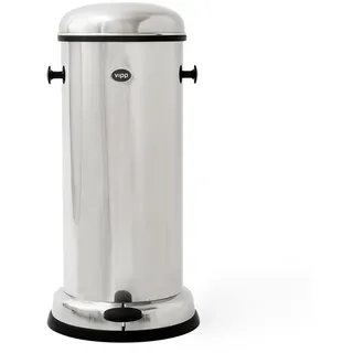 Pedalbehälter Vipp 16 Vipp silber, Designer Holger Nielsen, 60 cm