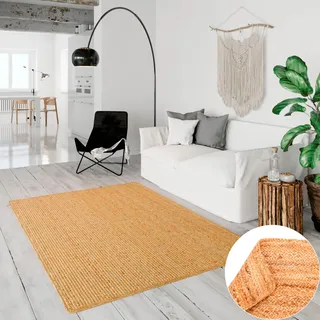 OTTO home Teppich »Bjarka« rechteckig 10 mm Höhe meliert, 100% Jute, handgewebt, auch als Läufer & in rund erhältlich, beige