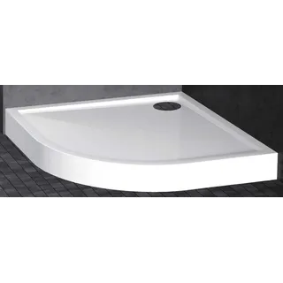 Novellini Victory Duschtasse Hoch Halbrund Weiß 90x90 Dicke 11,5 CM