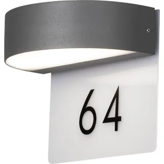 Konstsmide Monza 21cm Hausnummernleuchte 2-flammig anthrazit