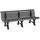 Borkum 200 x 64 x 80 cm Anthrazit