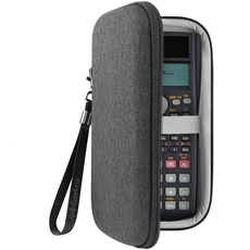 Geekria UltraShell Schutzhülle für Texas Instruments TI-84 Plus, TI-83 Plus Taschenrechner, Ersatz-Hartschalen-Reisetasche mit Platz für Zubehör