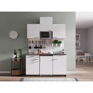 Respekta Küchenzeile 150 cm Weiß