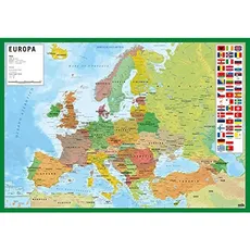 Grupo Erik Editores tsit002 schulischen – Schreibunterlage mit Design Karte von Europa, italienische Sprache