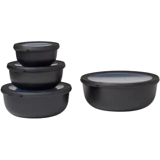 Mepal Cirqula rund schwarz 2,25 l 4-teiliges Set