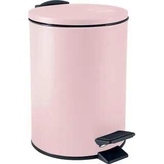 Spirella Treteimer Cannes - hellrosa - 3 Liter - Metall - 17x25 cm - soft-close - Rosa