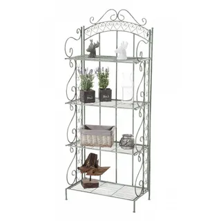 CLP Standregal Metall Antik-Grün , 61x153x33 cm , Wohnzimmer, Regale, Bücherregale