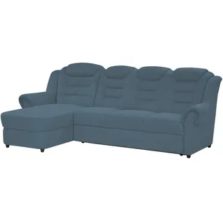 Livetastic Ecksofa , Blau , Kunststoff , L-Form , 262x165 cm , Made in Eu , seitenverkehrt erhältlich, Hocker erhältlich, Rücken echt, Armteil links, Armteil rechts , Wohnzimmer, Sofas & Couches, Wohnlandschaften, Ecksofas