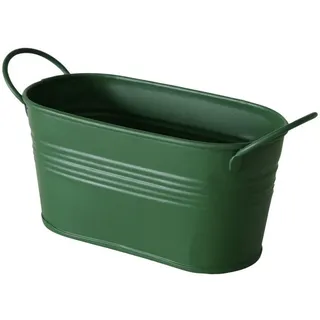 Blumentopf Lingo 20/8,5/9,5 cm , Metall , 9.5 cm , Dekoration, Blumen & Blumentöpfe, Übertöpfe