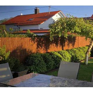 Nature-Lounge Weidenmatte - Wind und Sichtschutzmatte aus Weide 140 cm 300 cm - Beige